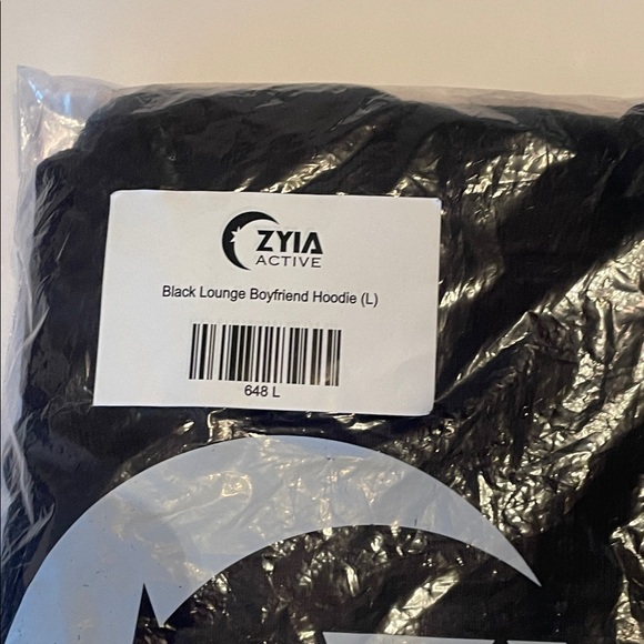 ZYIA Black Lounge Boyfriend Hoodie - Picture 3 of 6